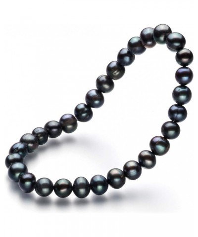 Bliss Black 6-7mm A Quality Freshwater Cultured Pearl Bracelet For Women 7.0 Inches $42.30 Bracelets