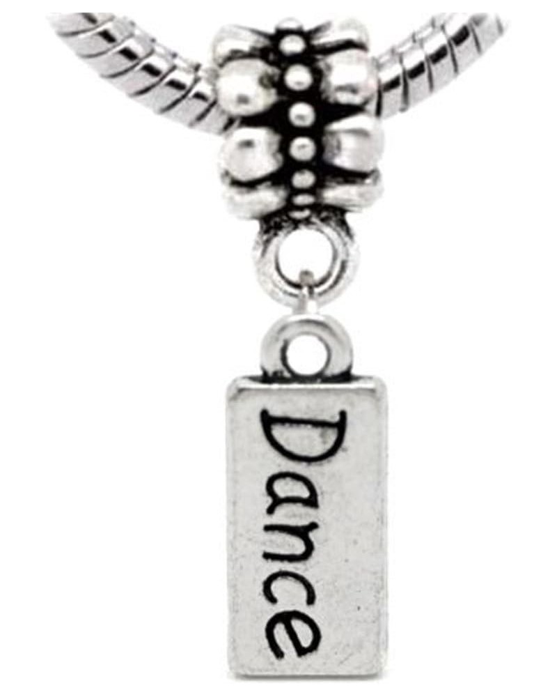 Dance Charm Dangle Charm Spacer Bead Stopper for European Bracelets $7.94 Bracelets