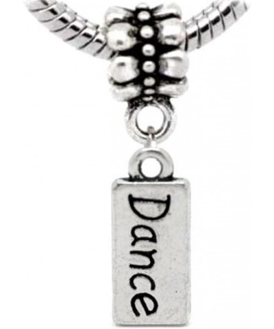 Dance Charm Dangle Charm Spacer Bead Stopper for European Bracelets $7.94 Bracelets