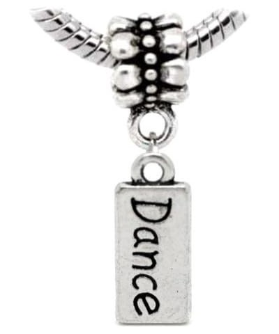 Dance Charm Dangle Charm Spacer Bead Stopper for European Bracelets $7.94 Bracelets