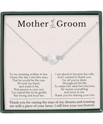 Mother of the Groom gifts Mother of the Bride Gifts on Wedding Day from Daughter Son Jewelry Necklace Gift Box 1. Mother of t...