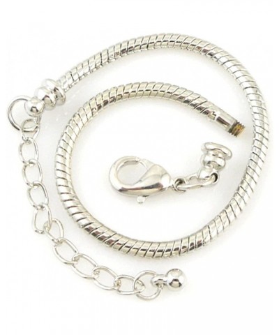 10pcs White Silver Plated Lobster European Style Snake Chain Bracelet fit Charm Beads 6.3 23 CM 5pcs $11.54 Bracelets