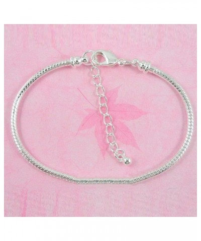 10pcs White Silver Plated Lobster European Style Snake Chain Bracelet fit Charm Beads 6.3 23 CM 5pcs $11.54 Bracelets