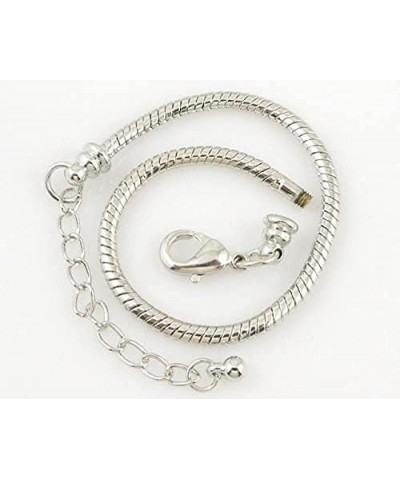 10pcs White Silver Plated Lobster European Style Snake Chain Bracelet fit Charm Beads 6.3 23 CM 5pcs $11.54 Bracelets