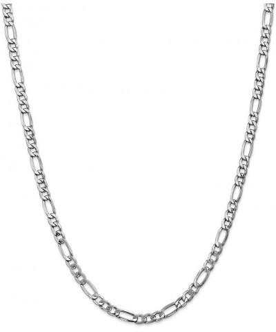 14k White Gold 5.35mm Figaro Chain Necklace - with Secure Lobster Lock Clasp 16.0 Inches $178.00 Bracelets