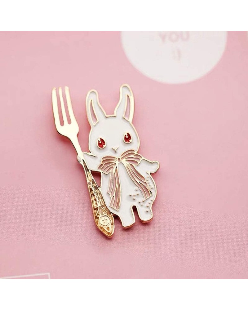 Cute Enamel Brooch Pins,Cartoon Bunny Badge Lapel Badges Funny Button Pins for Backpacks Clothes Bags Jackets Hat Jewelry(Pin...