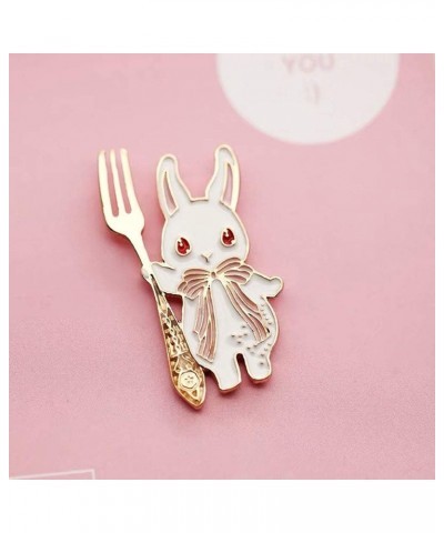 Cute Enamel Brooch Pins,Cartoon Bunny Badge Lapel Badges Funny Button Pins for Backpacks Clothes Bags Jackets Hat Jewelry(Pin...