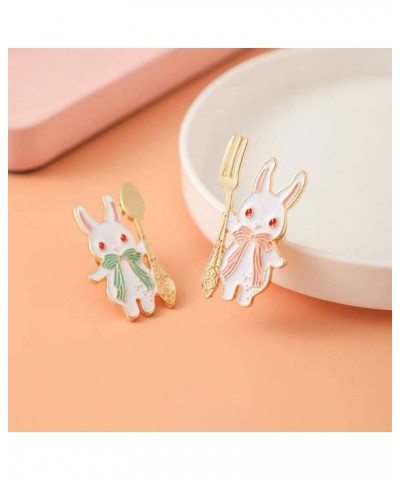 Cute Enamel Brooch Pins,Cartoon Bunny Badge Lapel Badges Funny Button Pins for Backpacks Clothes Bags Jackets Hat Jewelry(Pin...