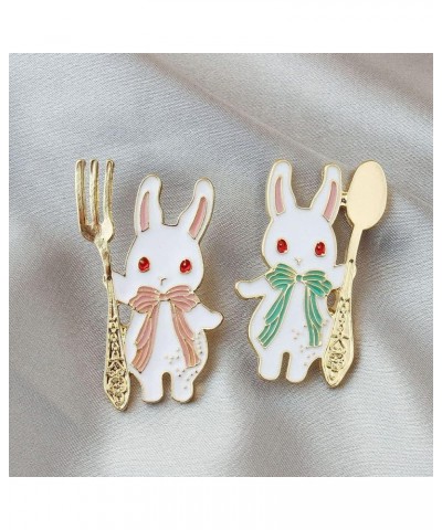 Cute Enamel Brooch Pins,Cartoon Bunny Badge Lapel Badges Funny Button Pins for Backpacks Clothes Bags Jackets Hat Jewelry(Pin...