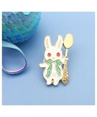 Cute Enamel Brooch Pins,Cartoon Bunny Badge Lapel Badges Funny Button Pins for Backpacks Clothes Bags Jackets Hat Jewelry(Pin...