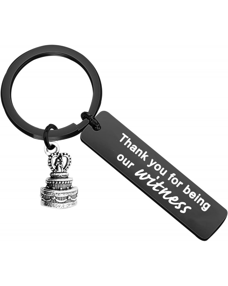 Wedding Witness Keychain Thank You For Being Our Witness Thank You Gift For Wedding Guest From Bride And Groom Witness Keycha...