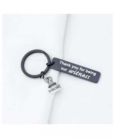 Wedding Witness Keychain Thank You For Being Our Witness Thank You Gift For Wedding Guest From Bride And Groom Witness Keycha...