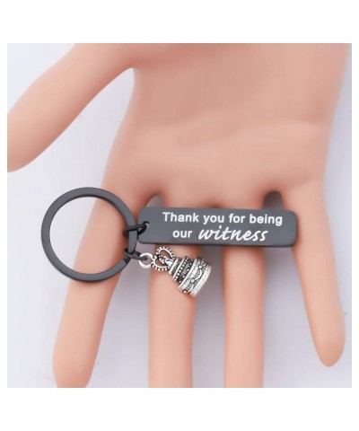 Wedding Witness Keychain Thank You For Being Our Witness Thank You Gift For Wedding Guest From Bride And Groom Witness Keycha...