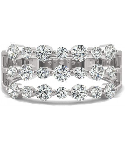 14K White Gold Moissanite 2.5mm Round Wedding Band, 0.91cttw DEW $170.05 Bracelets