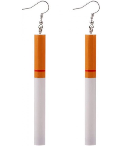 Personality Funny Cigarette Butt Drop Dangle Earrings Harajuku Creative Cigarette Eardrop Wacky Lifelike Butt Cigarette Earri...