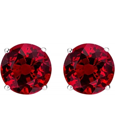 1/2-10 Carat Total Weight Ruby Stud Earrings 4 Prong Screw Back Platinum 1.5 carats $984.99 Earrings