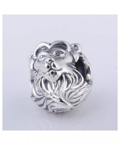 Lion Head Charms Original 925 Sterling King Animal Beads Fits European Charms Bracelet $11.33 Bracelets