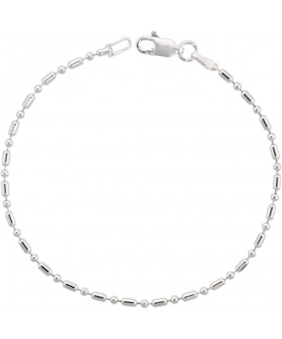 Sterling Silver Dot Dash Pallini Bead Ball Chain 1.8mm Nickel free Italy, sizes 7-30 inch 24.0 Inches $11.19 Necklaces