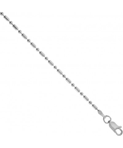 Sterling Silver Dot Dash Pallini Bead Ball Chain 1.8mm Nickel free Italy, sizes 7-30 inch 24.0 Inches $11.19 Necklaces