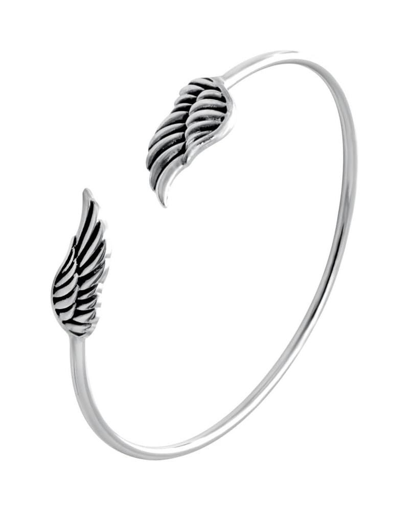 Supernatural Protection Angel Wing Adjustable Love Bangles Women Girl Charm Bracelets Gifts Antique silver 2 $8.20 Bracelets