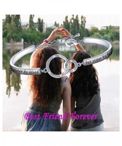 Gift for Best Friend Friendship Bracelet Not Sisters by Blood But Sisters by Heart Jewelry Friend Sisters Bracelet Silver $10...