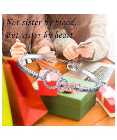 Gift for Best Friend Friendship Bracelet Not Sisters by Blood But Sisters by Heart Jewelry Friend Sisters Bracelet Silver $10...