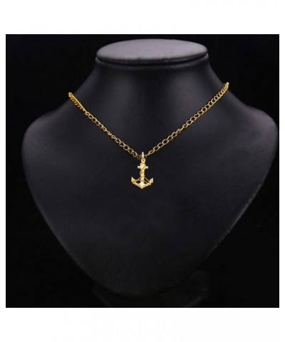 14k Yellow Gold Anchor Pendant $79.38 Pendants