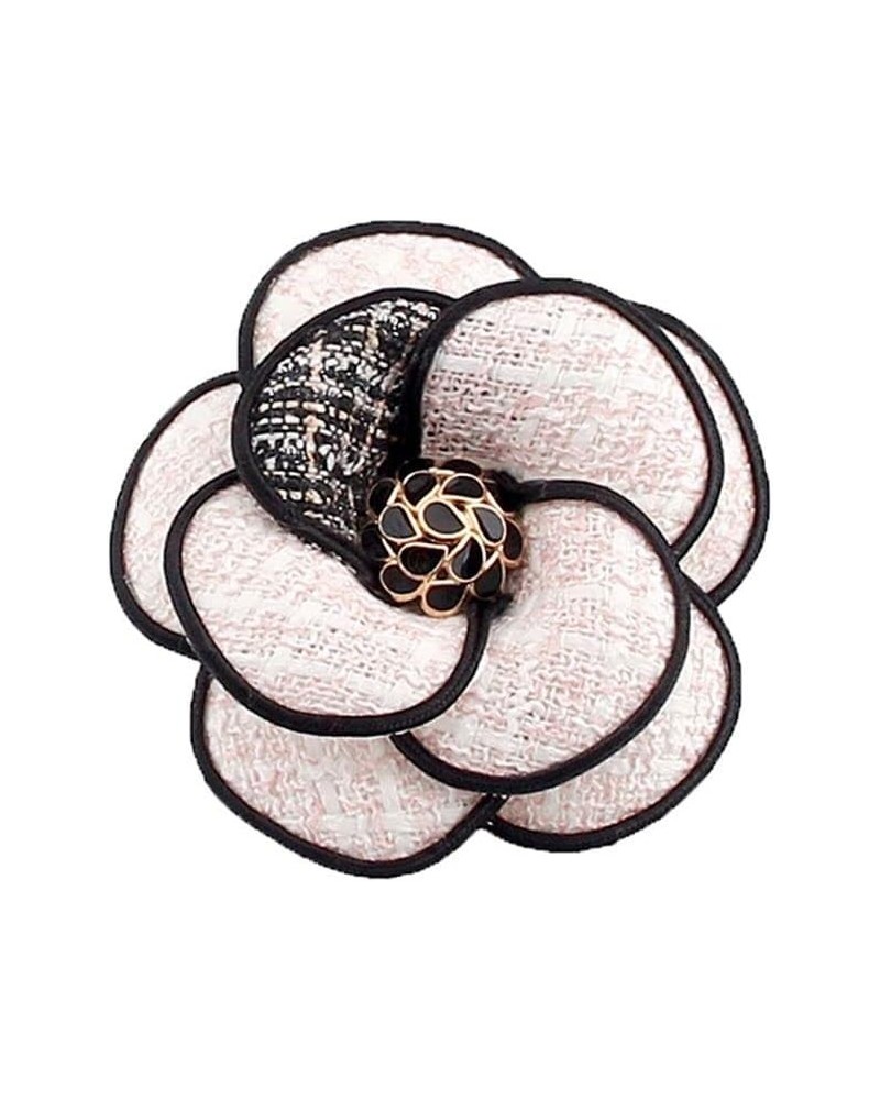 Korean Elegant Luxury Fabric Camellia Brooches, Backpack Collar Camellia Brooches Pins, Elegant Flower Badge Pin Vintage Coll...