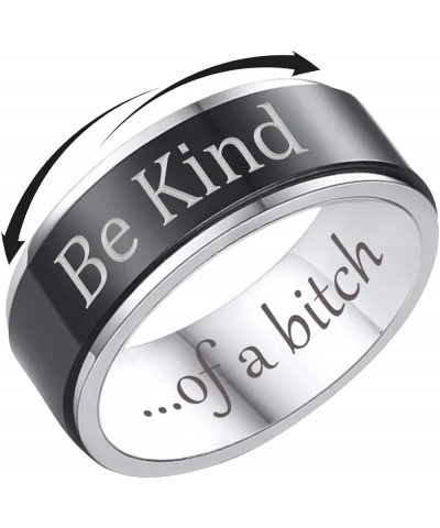 Be Kind Ring Be Kind of A Bitch Ring Be Kind...of A Bitch Spinner Ring Stainless Steel Spinner Ring Fidget Ring Anxiety Rings...