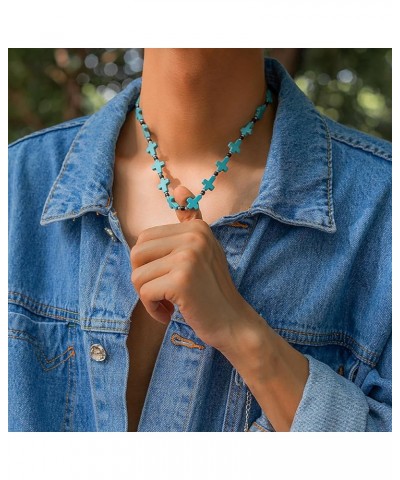 Beaded Necklace for Men,Mens Hawaiin Summer Beach Necklace Boho Turquoise Coconut Beads Choker Necklace for Men Women Girls C...