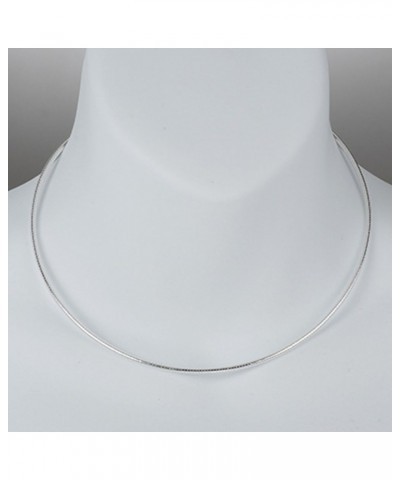 Sterling Silver Round Omega Snake Chain 2.2mm Solid 925 Italy New Necklace $23.60 Necklaces