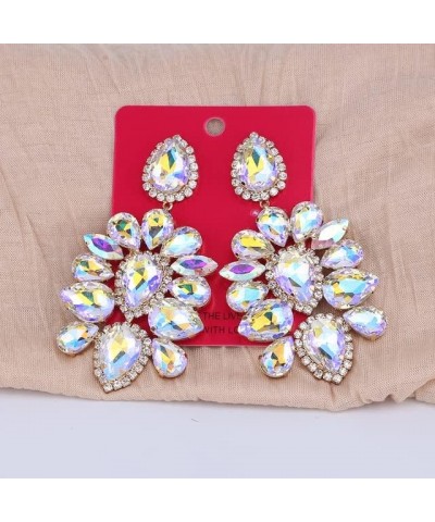 2022 Crystal Statement Earrings Tassel Big Drop Earrings for Women Fashion Rhinestones Jewelry Accessories Women Wholesale E1...