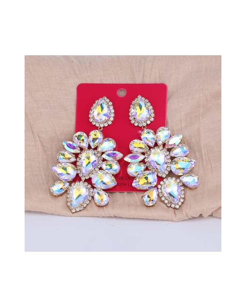 2022 Crystal Statement Earrings Tassel Big Drop Earrings for Women Fashion Rhinestones Jewelry Accessories Women Wholesale E1...