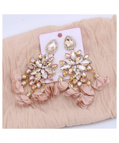 2022 Crystal Statement Earrings Tassel Big Drop Earrings for Women Fashion Rhinestones Jewelry Accessories Women Wholesale E1...