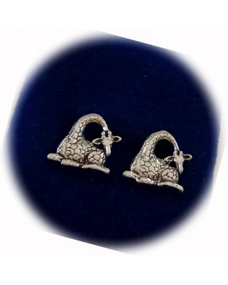 New Sterling Silver Small 12x13mm Giraffe Zoo Animal Studs Earrings CII0636SEE $20.68 Earrings