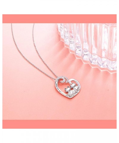 S925 Sterling Silver Frog Heart Necklace Ring Bracelet Earrings Jewelry Set for Women Girl You are my sunshine $14.70 Necklaces