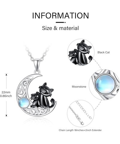 Cat Frog Dog Butterfly Necklace for Women Opal Heart Necklaces Moon and Star/Celtic Knot/Sunflower/925 Sterling Silver Jewelr...