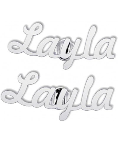 925 Sterling Silver Personalized Name Stud Earring Custom Name Earrings—Customize Your Own Earring with Name Sterling Silver-...