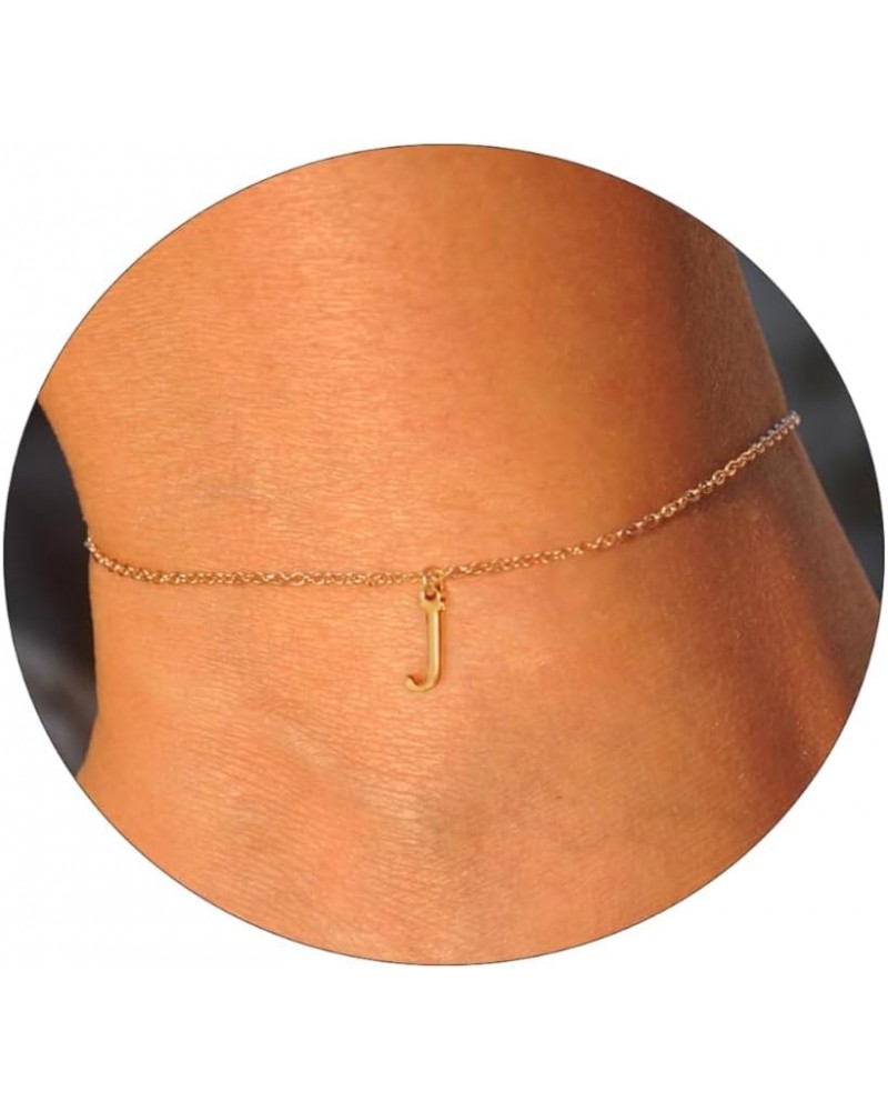 Initial Ankle Bracelets for Women 14K Gold Plated O Chain Letter Initial Anklets Dainty Gold Anklet Ankle Bracelets Minimalis...