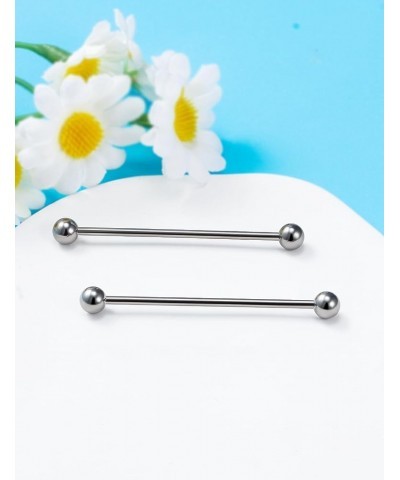 16G 14G Titanium NIpple Tongue Rings G23 Bridge piercing jewelry Nipple rings Bars 6mm 8mm 12mm 14mm 16mm 18mm 22mm 28mm 32mm...