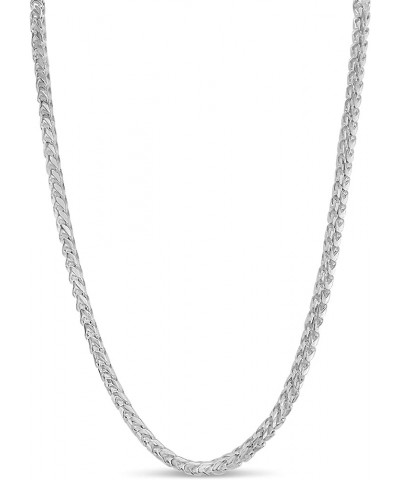 925 Sterling Silver Franco Chain Necklace, Hypoallergenic, Lobster Clasp Closure, Unisex Men's Women's 1.8 mm $130.18 Necklaces