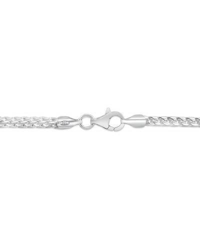 925 Sterling Silver Franco Chain Necklace, Hypoallergenic, Lobster Clasp Closure, Unisex Men's Women's 1.8 mm $130.18 Necklaces