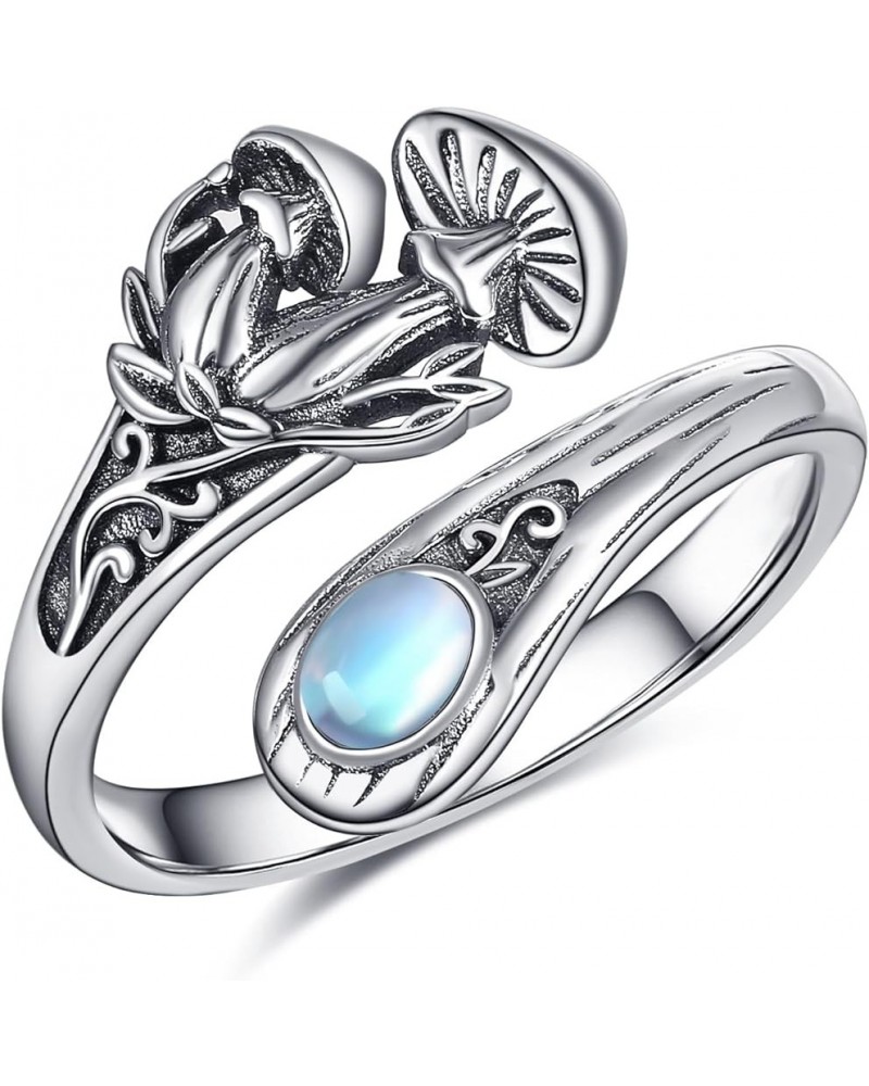 Hummingbird/Mushroom/Dragonfly/Sunflower Spoon Ring Sterling Silver Spoon Jewelry Gifts for Women Mushroom8 $15.80 Rings