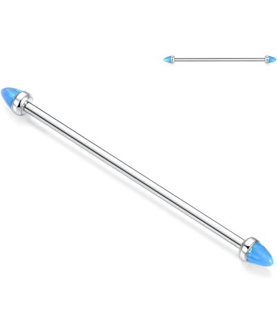 Industrial Bar Industrial Piercing Jewelry 14G G23 Titanium Industrial Barbell for Women Men with Ball/Opal Industrial Earrin...