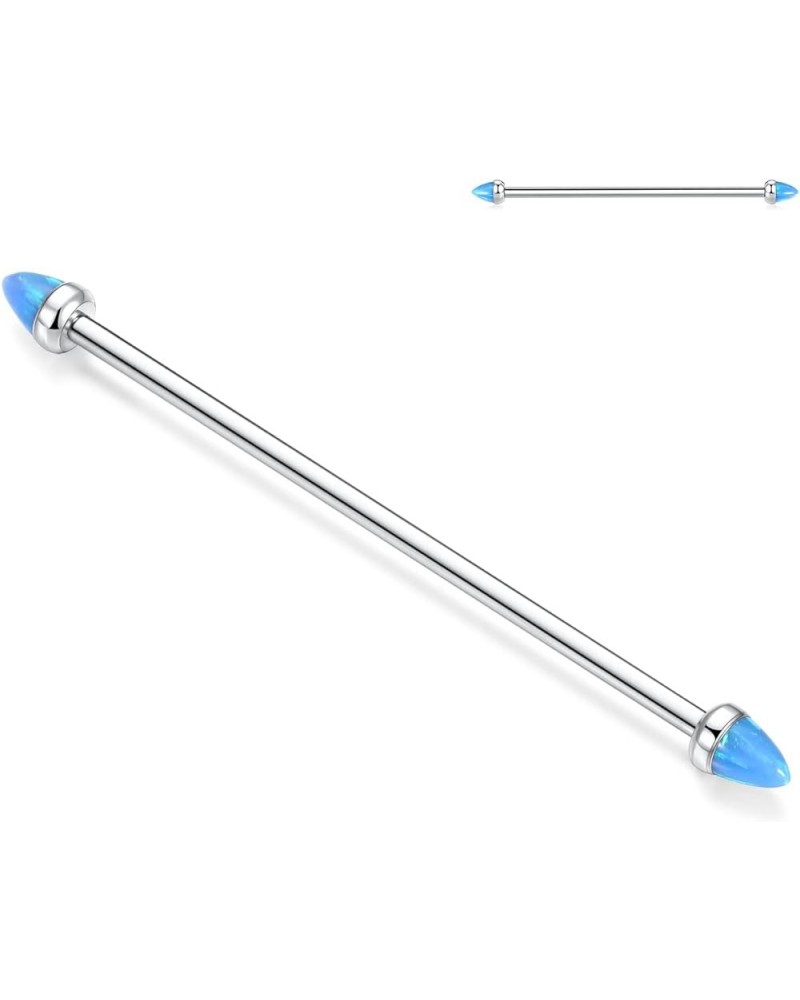 Industrial Bar Industrial Piercing Jewelry 14G G23 Titanium Industrial Barbell for Women Men with Ball/Opal Industrial Earrin...