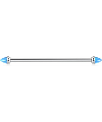 Industrial Bar Industrial Piercing Jewelry 14G G23 Titanium Industrial Barbell for Women Men with Ball/Opal Industrial Earrin...