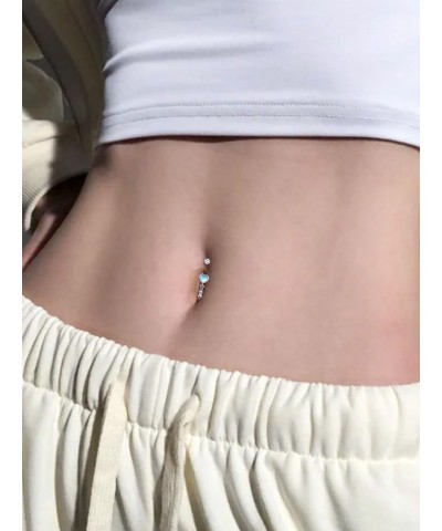 Belly Button Ring 925 Sterling Silver Navel Piercing Jewelry Belly Button Ring Dangling Daisy Jewelry Gifts For Women Girls… ...