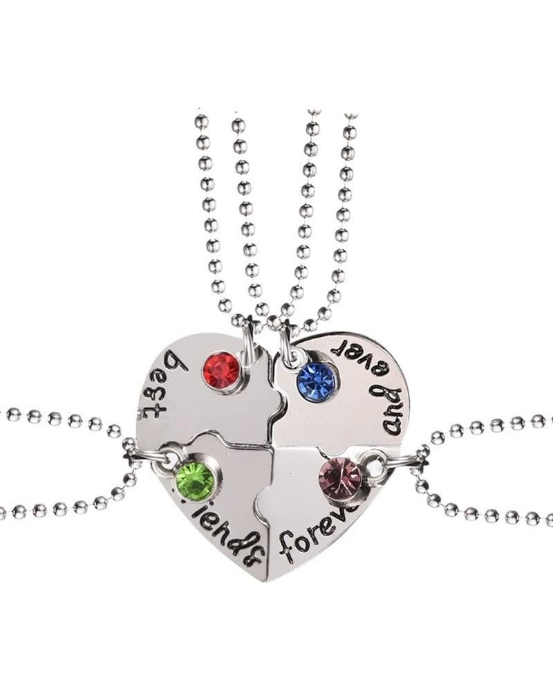 Friendship Necklace Friendship Necklaces for 3 Crystal Heart Necklace Bff Friendship Necklace for 2 Girls Crystal Best Friend...