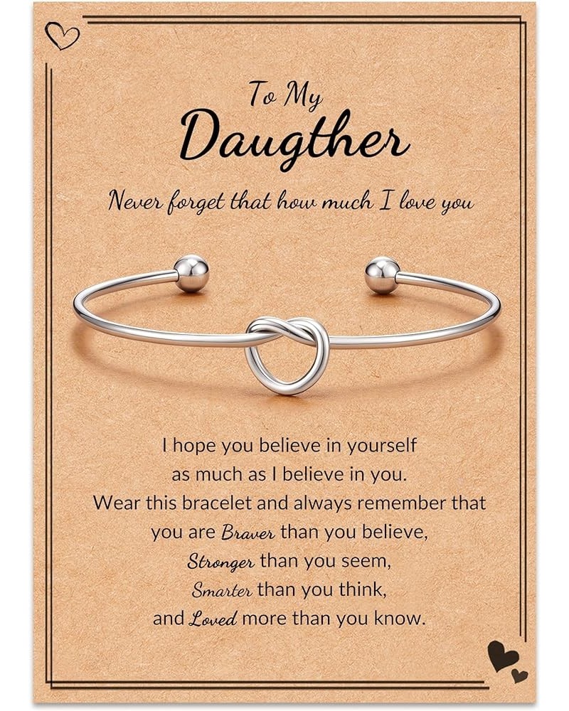 Friend/Sister/Daughter gifts, Love Knot Bracelet Gifts for Friend Sister Daughter Daughter $12.59 Bracelets