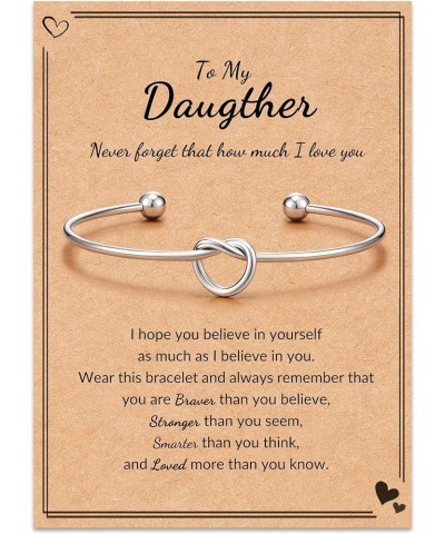 Friend/Sister/Daughter gifts, Love Knot Bracelet Gifts for Friend Sister Daughter Daughter $12.59 Bracelets